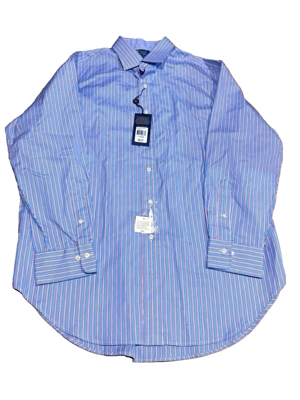 NEW Polo Ralph Lauren Regent Classic Fit Cotton Striped Dress Shirt 17 32/33